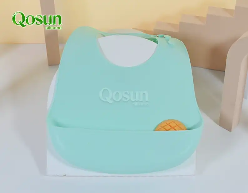 Adjustable Silicone Baby Bib for Growing Babies